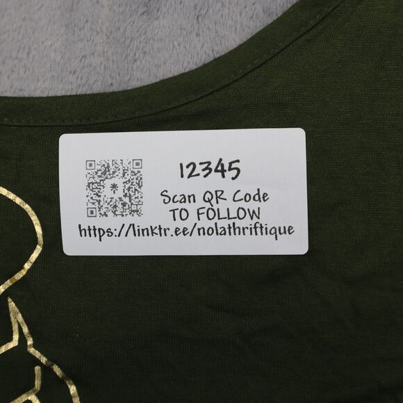 Baby Phat Swimsuit Womens 3X Green Rayon Spandex Logo Printed Tank One Piece - Picture 16 of 16